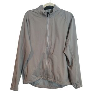 Showers Pass Cloudburst Cycling Windbreaker Jacket Gray Lightweight Men's Large